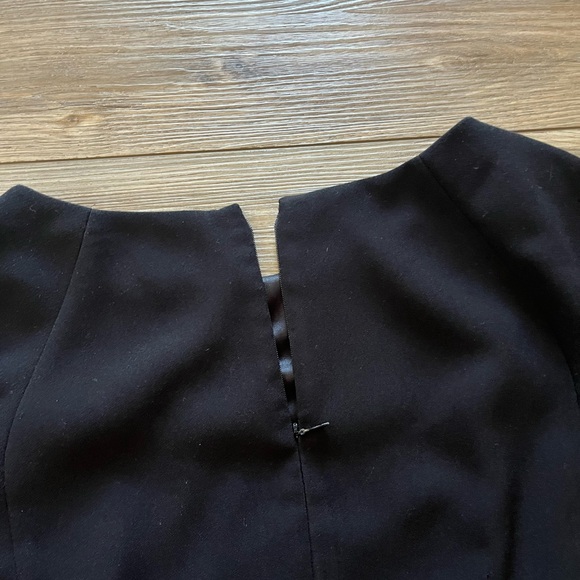 Tahari Black Flutter-Sleeve Knee Length Dress Women’s 8 - Picture 5 of 9